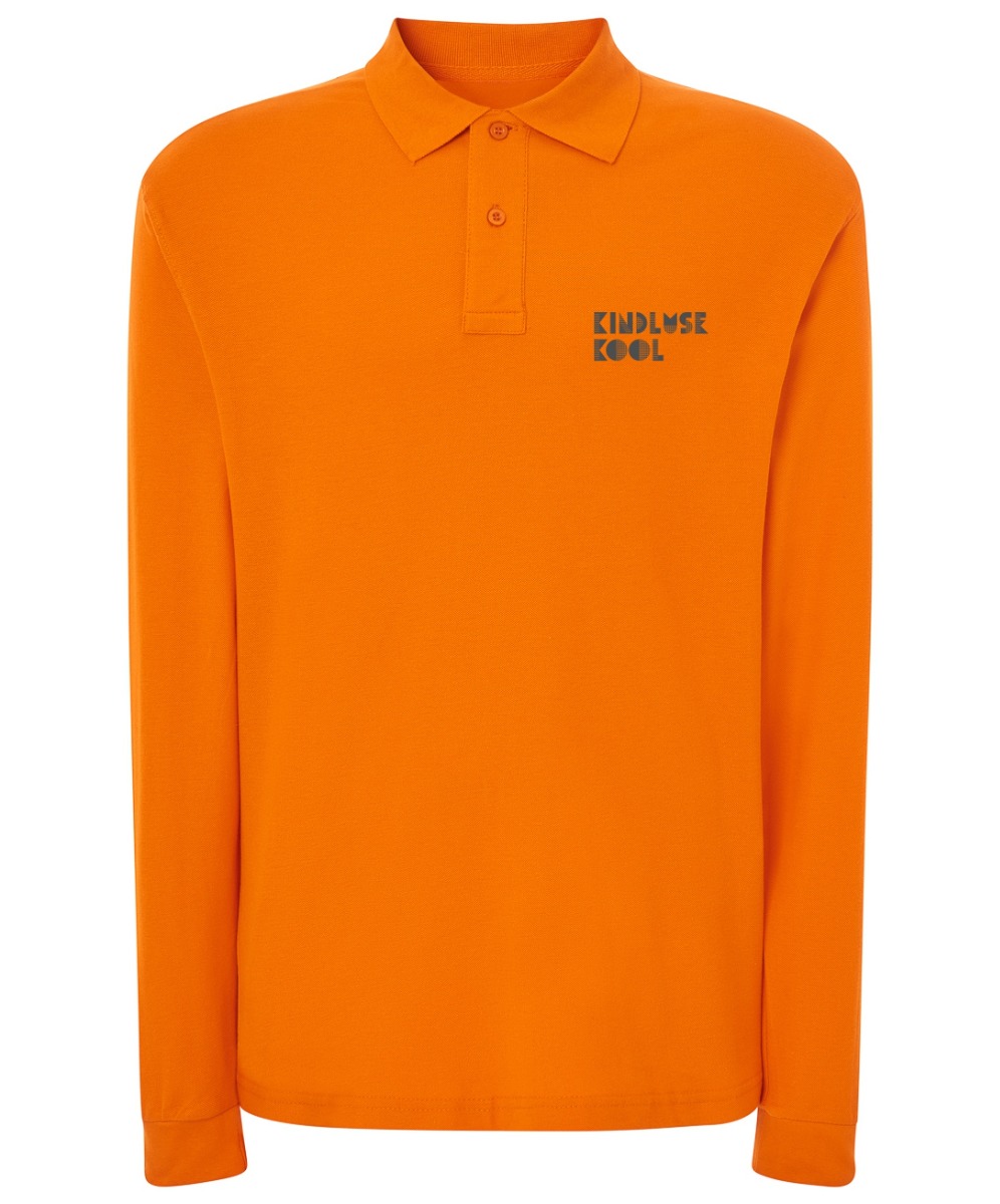 Meeste pikkade varrukatega polosärk, oranz