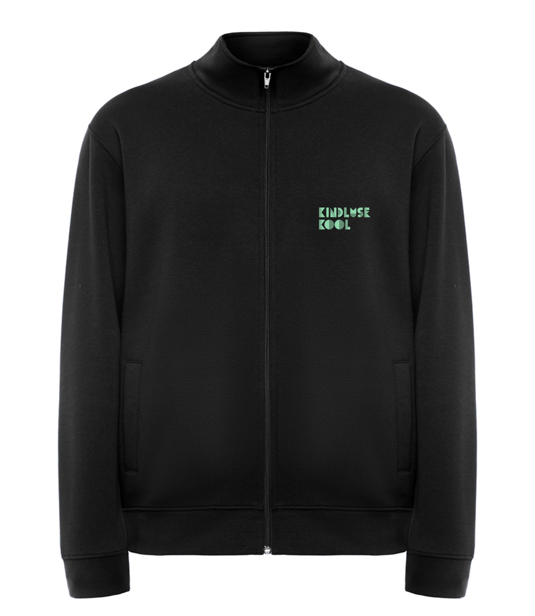 Laste lukuga jakk, must